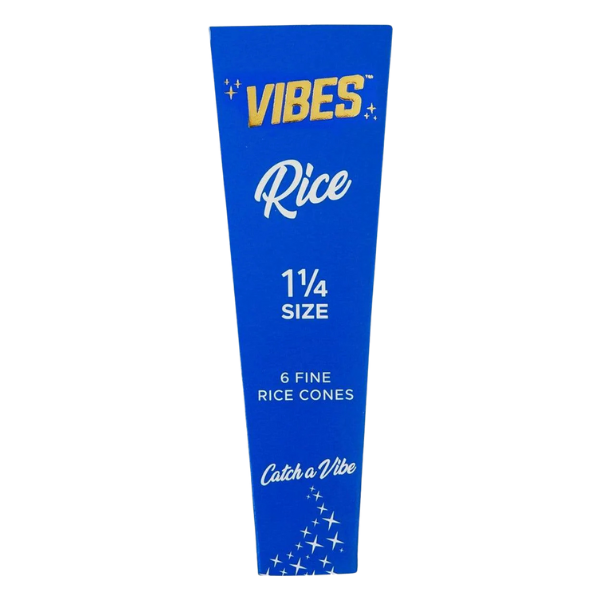 Vibes Cones Blue Rice / 1 1/4 6pk